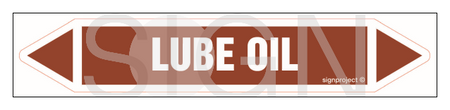 JF260 LUBE OIL - arkusz 5 naklejek