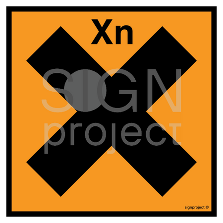 LA001 Harmful - sheet of 12 stickers