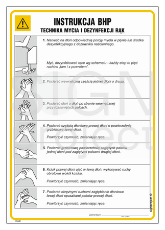 IAA22 Instrukcja BHP techniki mycia i dezynfekcji rąk