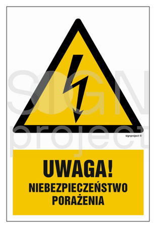 HA019 Caution, shock hazard