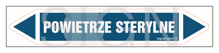 JF346 POWIETRZE STERYLNE - arkusz 5 naklejek
