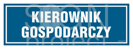 PA109 Kierownik gospodarczy