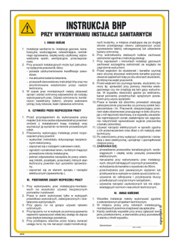 IAF11 Health and safety instructions for sanitary installations