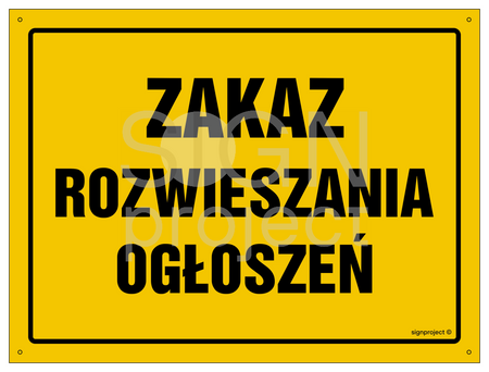 OA096 Prohibition of posting advertisements