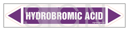JF217 HYDROBROMIC ACID - sheet of 5 stickers