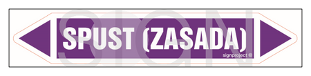 JF432 SPUST (ZASADA) - arkusz 5 naklejek