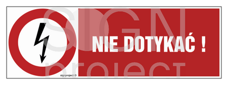 HD007 Nie dotykać
