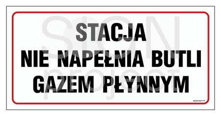 SB018 Stacja nie napełnia butli gazem płynnym