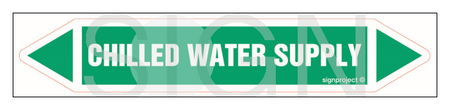 JF065 Chilled water supply - arkusz 5 naklejek