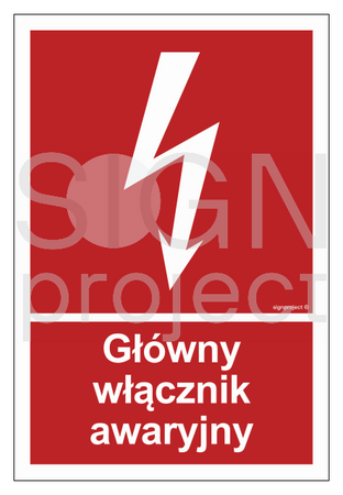 BC035 Główny włącznik awaryjny