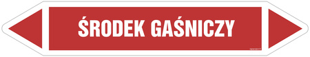 JF522 EXTINGUISHING AGENT - sheet of 5 stickers
