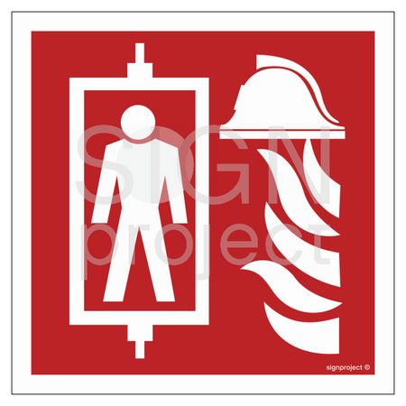 BB022 Fire brigade lift - sheet of 12 stickers