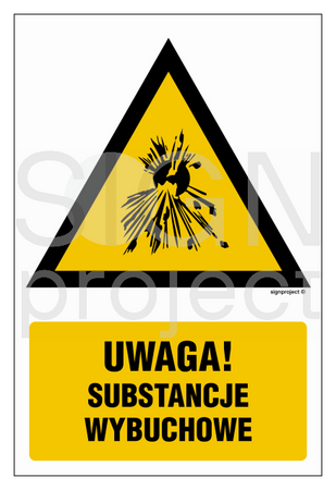 JA012 Explosive Substance Warning