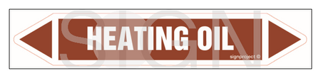 JF198 HEATING OIL - sheet of 2 stickers