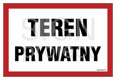 NC032 Teren prywatny