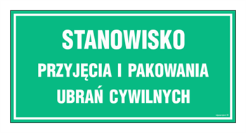 JE020 Station for receiving and packing civilian clothes