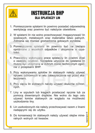 IAA32 Health and safety manual for rope braiders