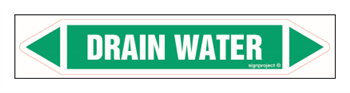 JF133 Drain water - sheet of 5 stickers