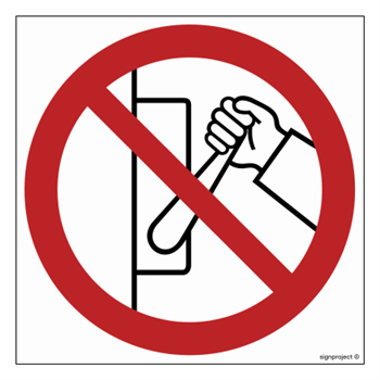 GB055 Machine (device) prohibited - sheet of 12 stickers