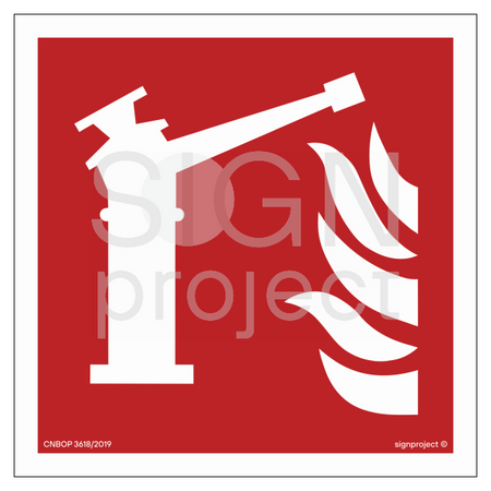 BF015 Fire cannon - sheet of 12 stickers