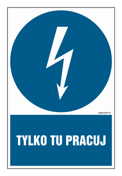 HE009 Only work here - pack of 10