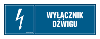 HH025 Wyłącznik dźwigu - arkusz 8 naklejek