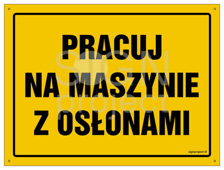 OA032 Pracuj na maszynie z osłonami