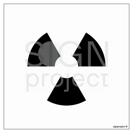KA002 Warning sign for marking a sealed radiation source