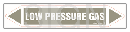 JF257 LOW PRESSURE GAS - arkusz 5 naklejek