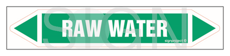 JF390 RAW WATER - sheet of 5 stickers