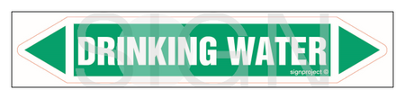 JF134 Drinking water - sheet of 5 stickers