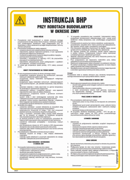 IAF27 Health and safety instructions for construction works in winter