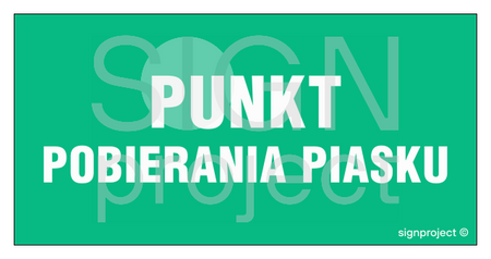 NA010 Punkt pobierania piasku