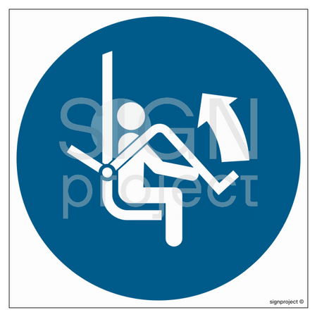 GJ034 Open chairlift protection - sheet of 9 stickers