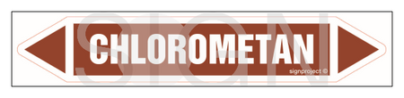 JF073 CHLOROMETHANE - sheet of 5 stickers