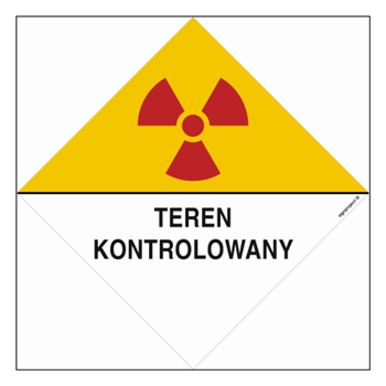 KA007 Znak ostrzegawczy do oznakowania terenu kontrolowanego