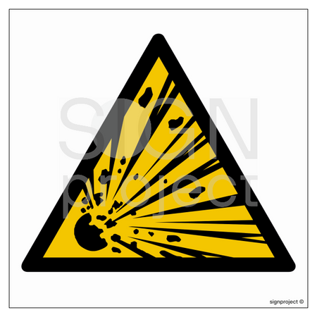 GD002 Explosion hazard warning