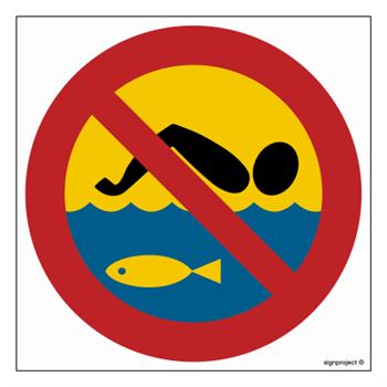 OE014 No swimming - fish farming