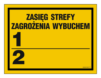 NB007 Explosion hazard zone 1 extent
