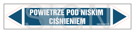 JF342 POWIETRZE POD NISKIM CIŚNIENIEM - arkusz 5 naklejek