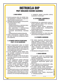 IAG40 Occupational health and safety instructions for gas cookers