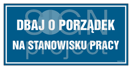 PA508 Dbaj o porządek na stanowisku pracy