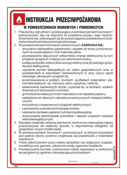 DB005 Instrukcja przeciwpożarowa w pomieszczeniach biurowych i pomocniczych