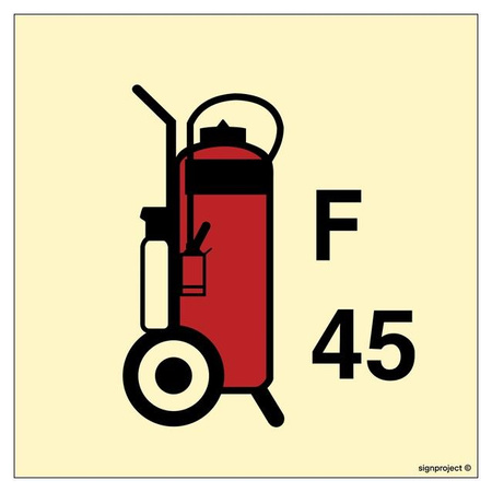 FA089 45L Wheeled foam fire extinguisher