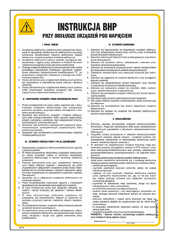 IAF14 Health and safety instructions for handling energized equipment