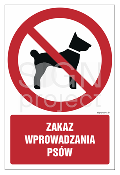 GC075 No dogs allowed - sheet of 9 stickers