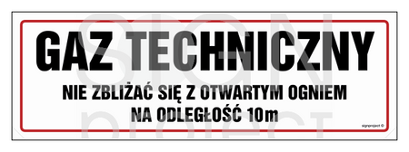 NC102 Gaz techniczny. Nie zbliżać się z otwartym ogniem