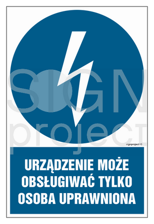 HE020 Urządzenie może obsługiwać tylko osoba uprawniona