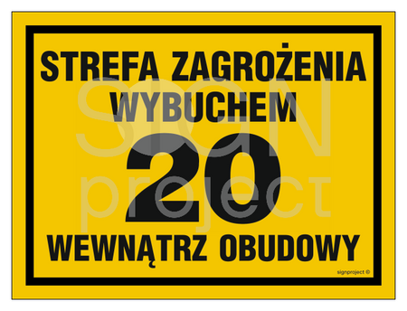 NB040 Strefa zagrożenia wybuchem 20 wewnątrz obudowy