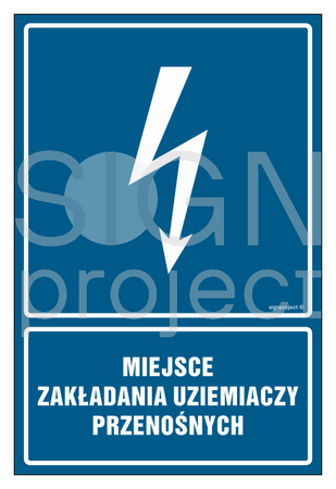 HG041 Miejsce zakładania uziemiaczy przenośnych